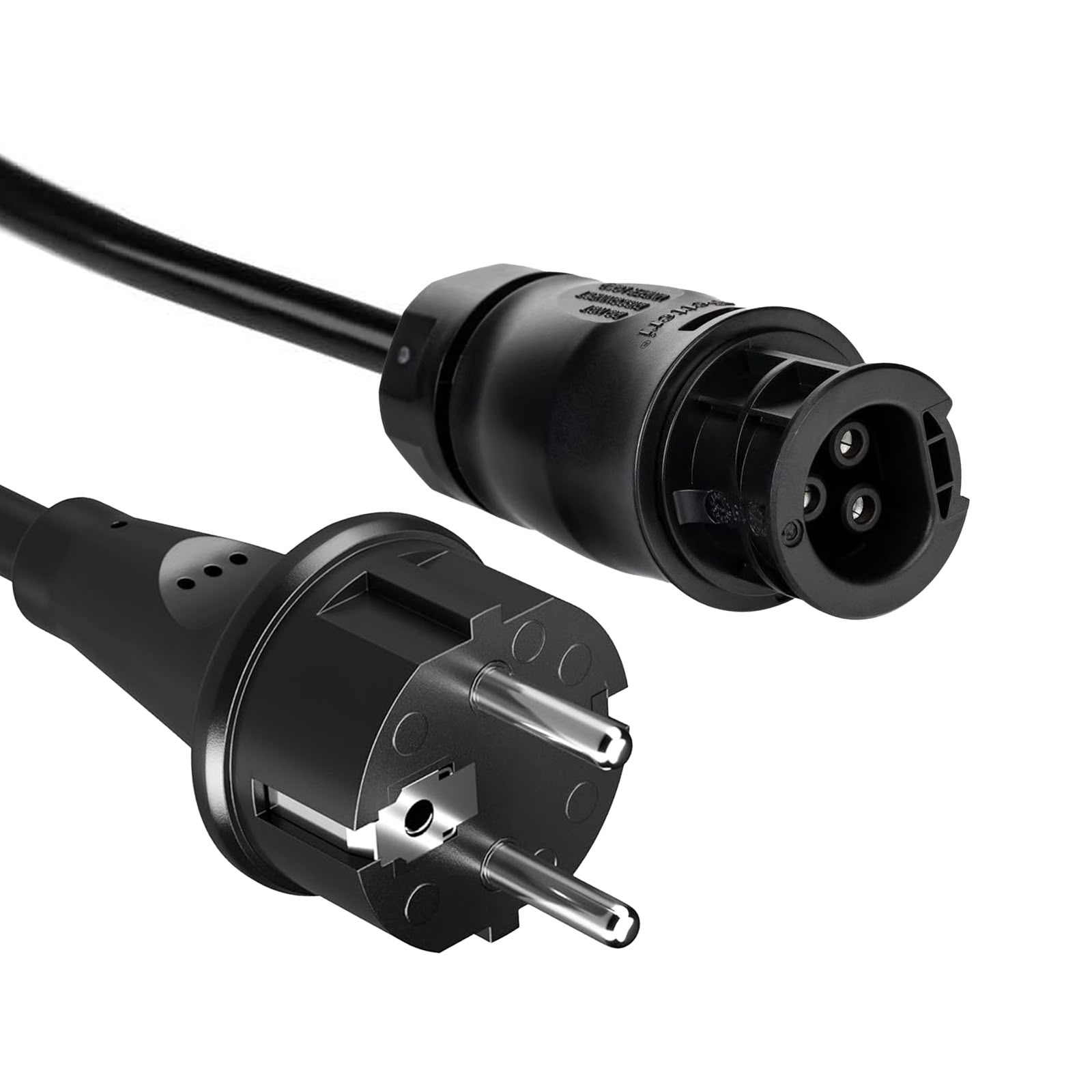 Netzanschlusskabel 230V 10.0m, DE SchuKo Stecker IP44 auf BC01 (F) Buchse