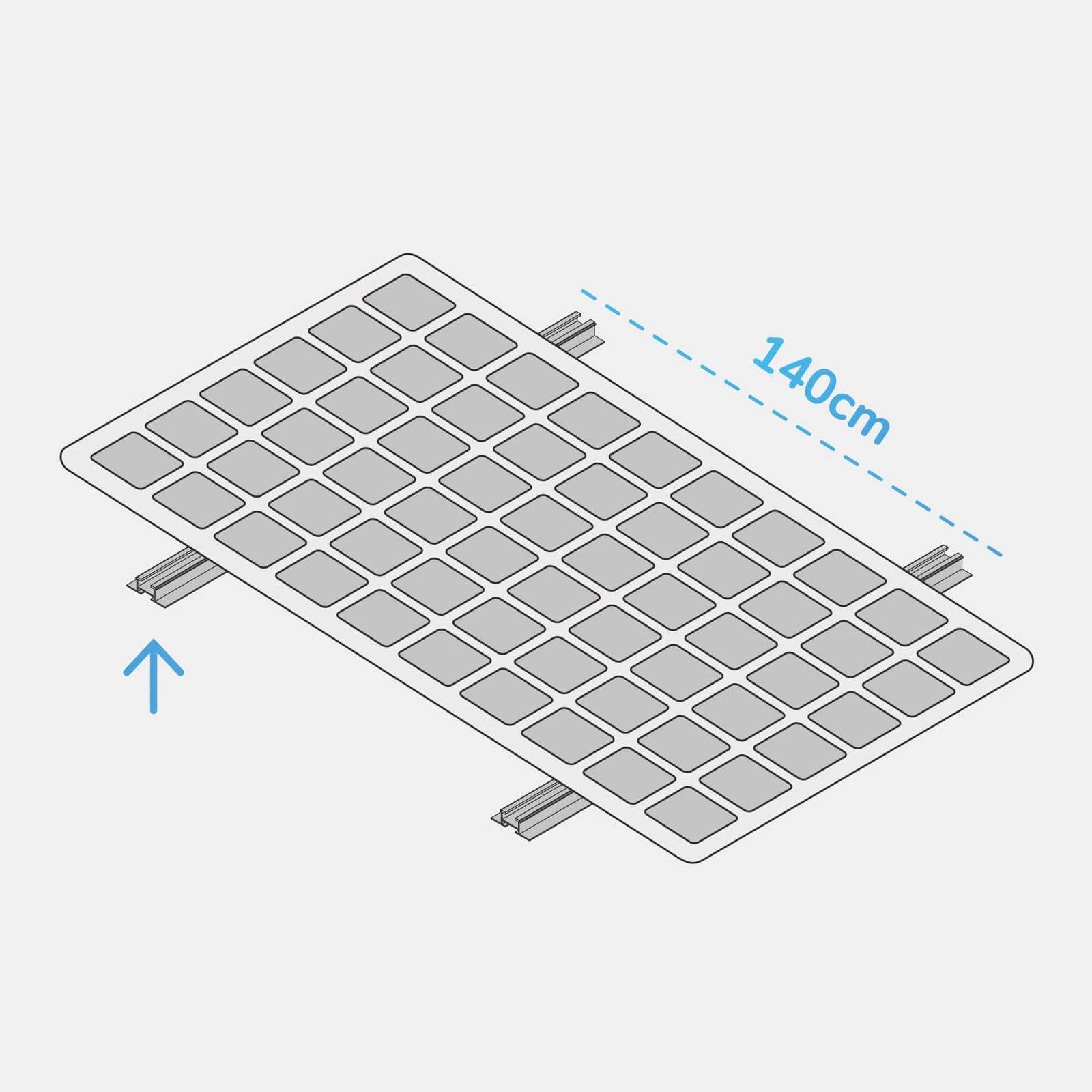 Solarpanel Befestigung WALL - Wandschienen – Bild 2