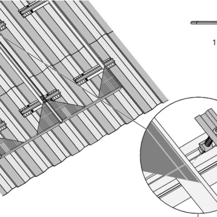 Solarpanel Befestigung WALL - Wandschienen Set