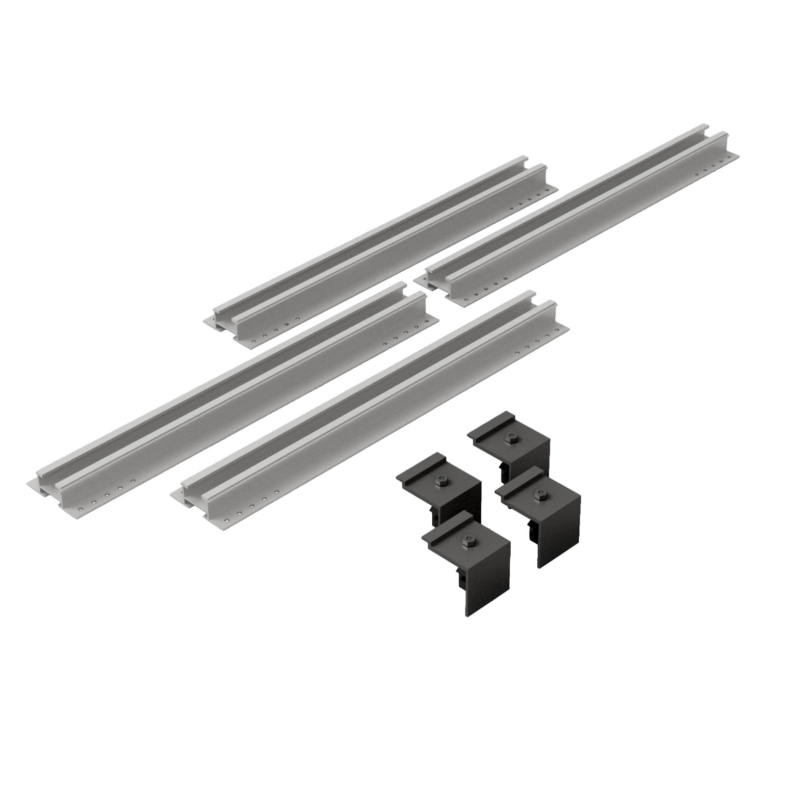 Solarpanel Befestigung WALL - Wandschienen