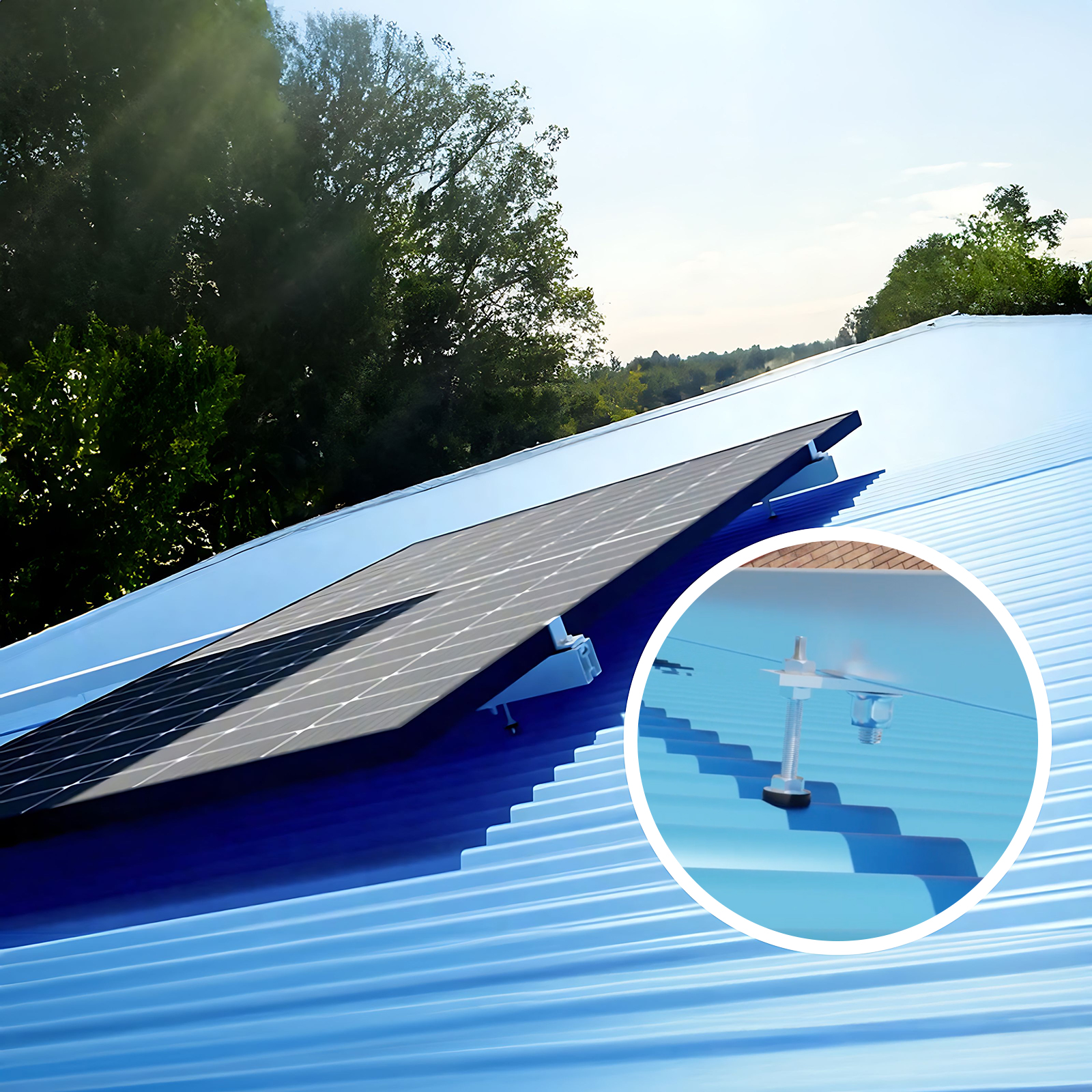 Solarpanel Befestigung ROOF - Metalldach Set (Trapez- & Sandwichblech)