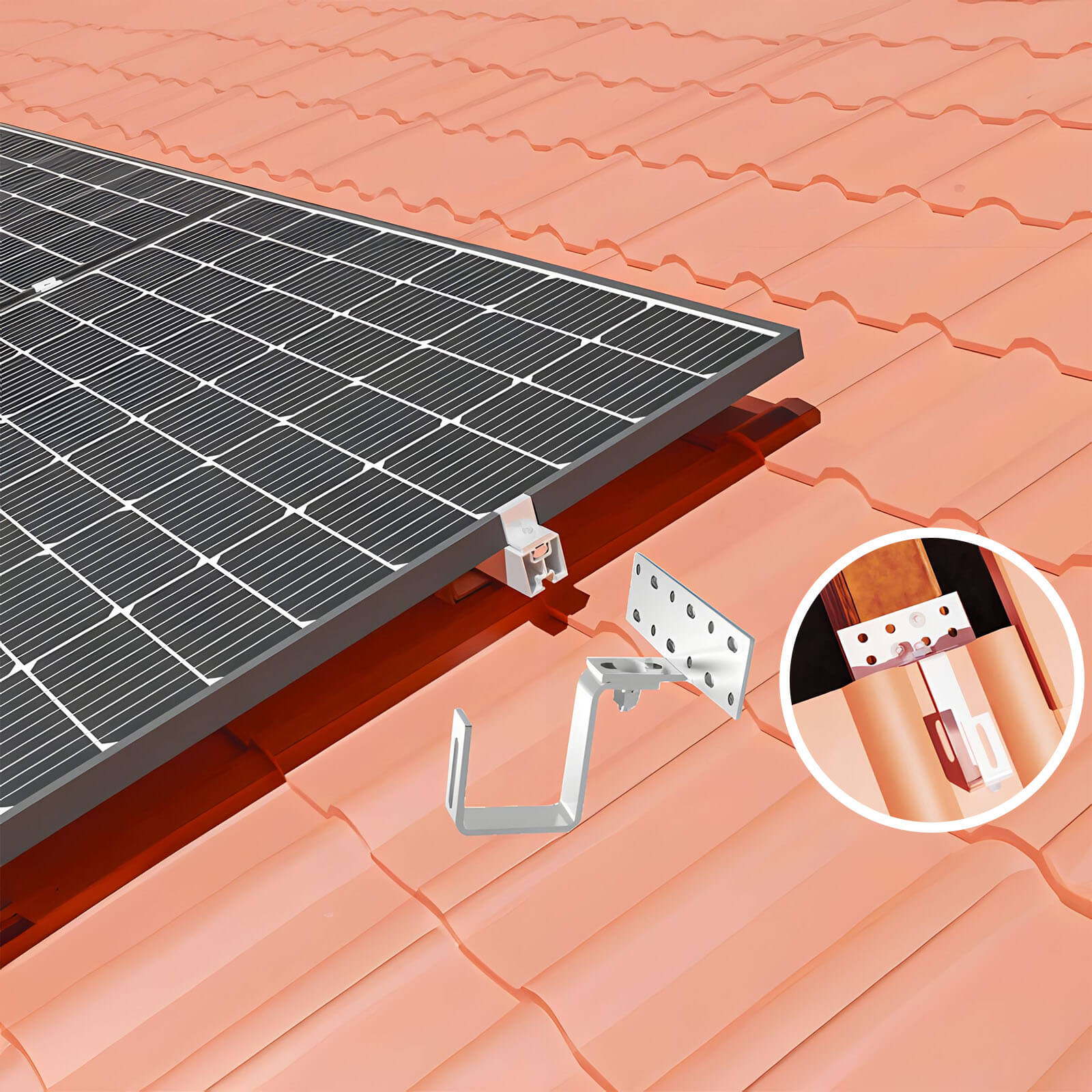 Solarpanel Befestigung ROOF - Ziegeldach Set – Bild 3